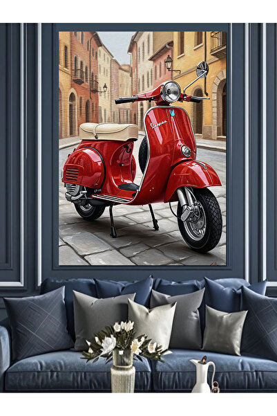 KanvasSepeti Pictură în ulei de înaltă calitate, cu tematică stradală, textur...