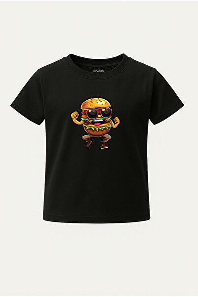 nirvoda Tricou pentru copii Dancer Hamburger cu imprimeu Tricou pentru copii