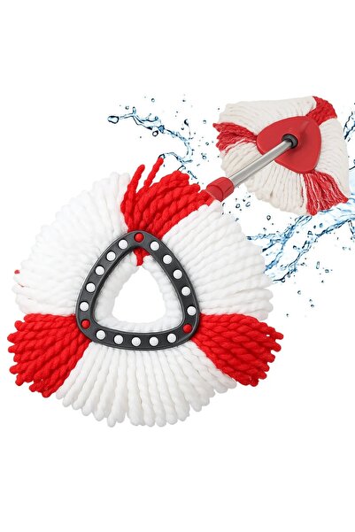 Vileda VILEDA rotating mop refill, plastic, white+red