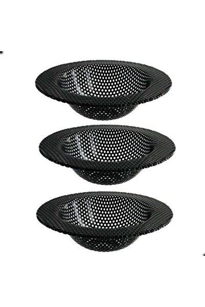 Bukela Stainless Steel Floor Drain Filter, 3 PCS 11.3cm Black Kitchen Sink St...