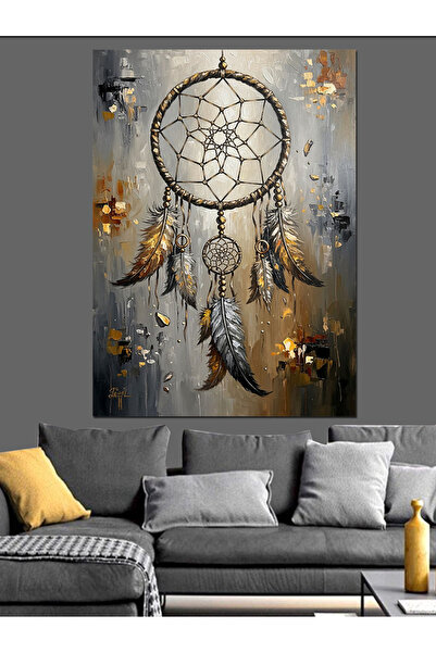 KanvasSepeti Mystical Dream Catcher Pictură în ulei de înaltă calitate textur...