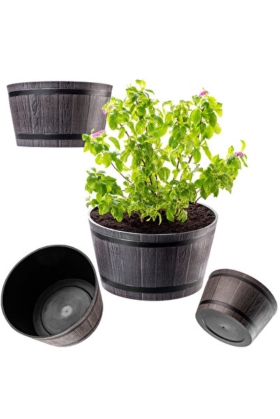 KADAX Flowerpot Large Garden Pot for Terrace Flowers Cover Flowerpot Round 40cm