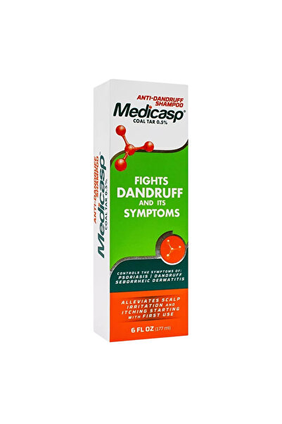 MEDICASP Therapeutic Shampoo, Medicasp, Dandruff Treatment, Scalp Relief, 177 ml