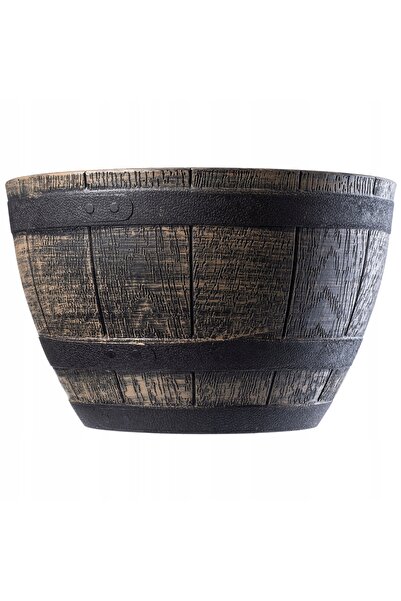 KADAX Flowerpot, Plastic Round Flowerpot, Brown 40 cm