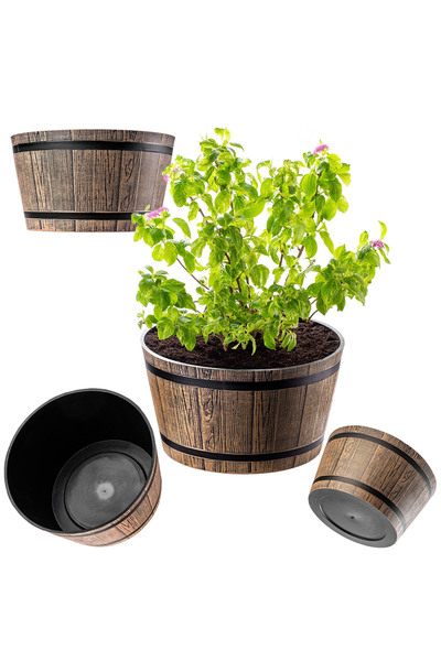 KADAX Flowerpot, Flower Pot, Garden Cover, Round, Plastic Flower Stand, 40cm