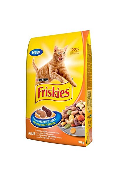 Friskies Dry Food for Cats, Friskies, with Chicken/Veggies, 10 kg