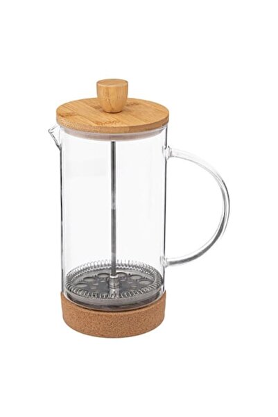 atmosphere Cafetieră French Press 1L, sticlă borosilicată + bambus, filtru di...