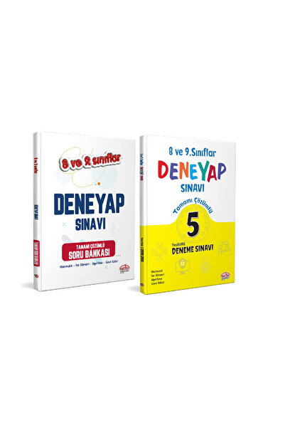 Editör Yayınevi 8-9. Sınıf Deneyap Tamamı Çözümlü Soru Bankası + 5 Deneme Sın...