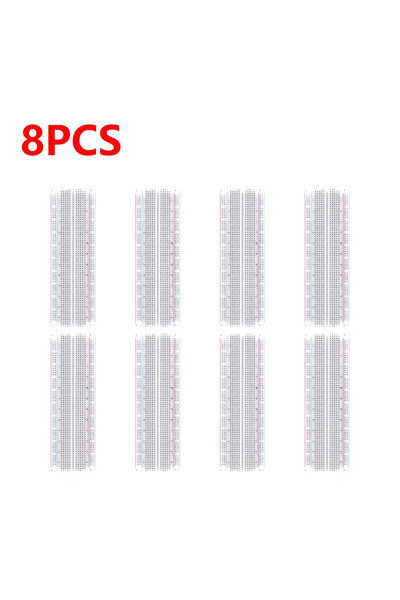 Choice9 لوحة تجارب MB-102 (8 قطع، 1-10 قطع) 830 نقطة، لوحة تجارب PCB بدون لحا...