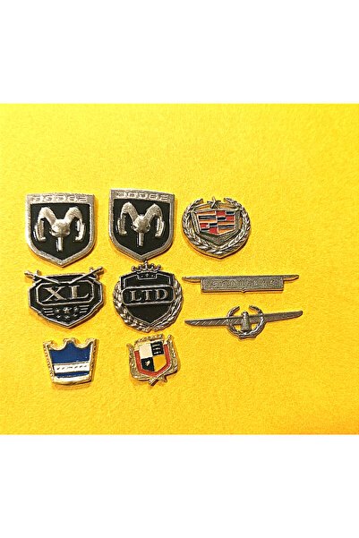 lina oto aksesuar 9 Pieces of Metal Nuts with a Ribbon Emblem Campaign