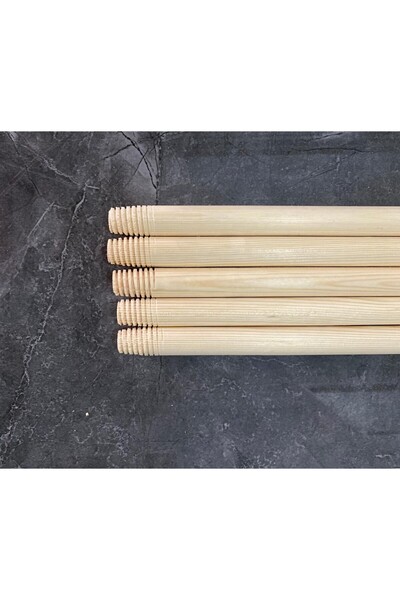Hediselim Wooden Brush Handle, Broom Handle-5 Pieces 120 cm Length 2 cm Diameter