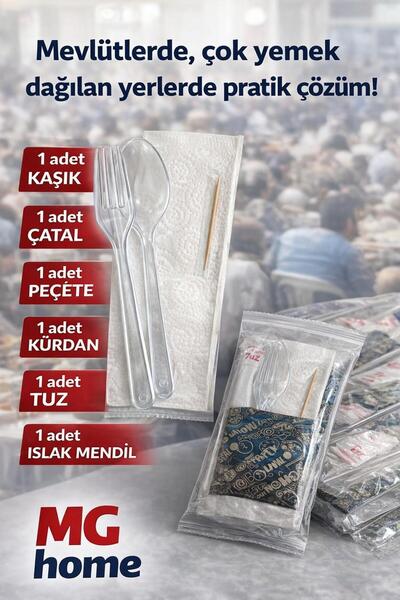 VENON 100 Pieces 💙   6Th Dinner Set 💙   Individually Packaged 💙   Spoon Fo...