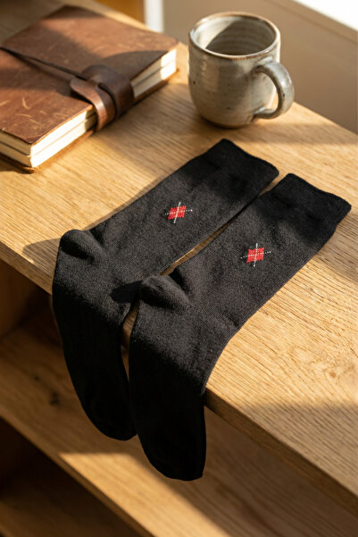 LYKOS 1 Pair Brown Heat-Retaining Terry Men's Socks