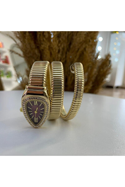 Shinex Accessory Lüks Yılan Model Kadın Saati, Kutulu Gönderim Yapılır