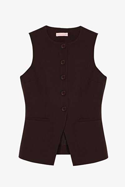 Shoe Box By Quzu Quzu Buttoned Front Vest