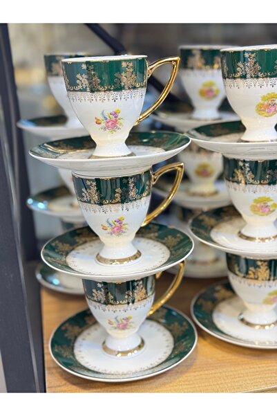 hediye Esterhomedecor 6 Person Porcelain Coffee Cup Set