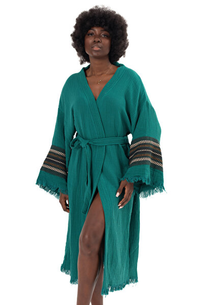 Befera Design Sahra Muslin Kimono, pachet de bumbac 100% halate de baie, caft...