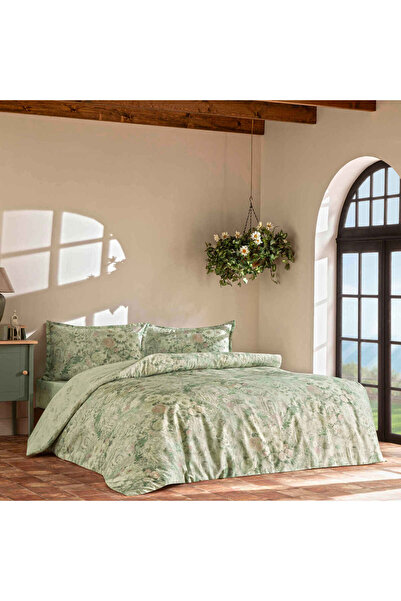 Linens Allday Citra Cotton Saten Double Duvet Cover Set Pink