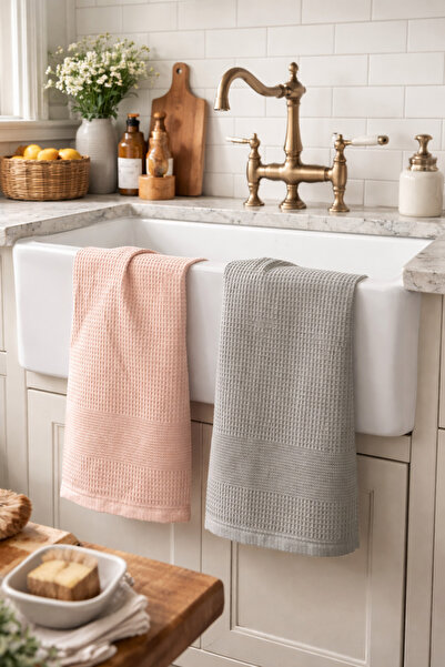 Pilloveland Waffle Cotton Drying Cloth - Kitchen Towel - 40 X 60 cm