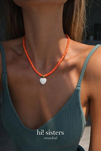 Hi Sisters Riviera Soleil Doğaltaş Detaylı Fimo Boncuk Kolye