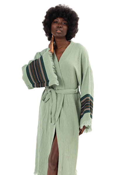 Befera Design Sahra Muslin Kimono, pachet de bumbac 100% halate de baie, caft...