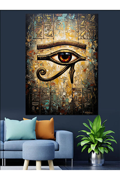 Artmeg Pânză decorativă cu simbolul Ochii lui Horus din Egiptul Antic - Tablo...