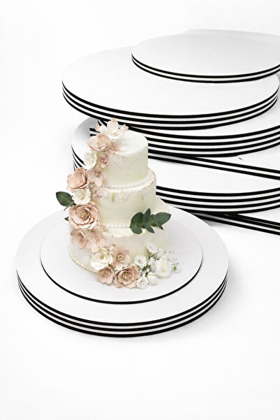 Ege Concept Life 35 cm Yuvarlak Beyaz MDF Pasta Tabanı 5 mm | Sağlam, Şık ve ...