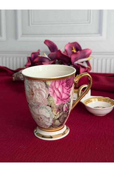 ROSSEV كوب بورسلين 24K فلوريس