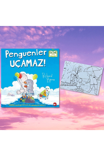 Beyaz Balina Yayınları PENGUENLER UÇAMAZ! / ORGANİK KİTAP / CİLTLİ / KARTPOST...