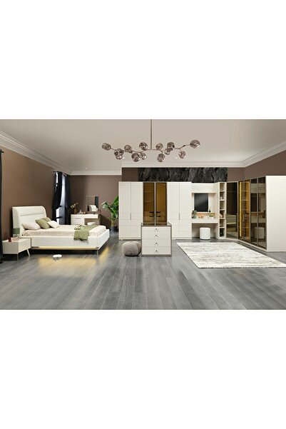 Doressa Home Lena Şifonyer Modüllü Köşe Yatak Odası Takımı