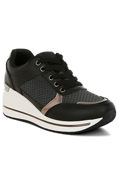 london Rag Women's Faux Leather & Mesh Sneakers In Black