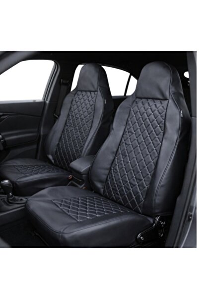 DELUXETUNING Universal Car Seat Covers Set with Integrated Headrest