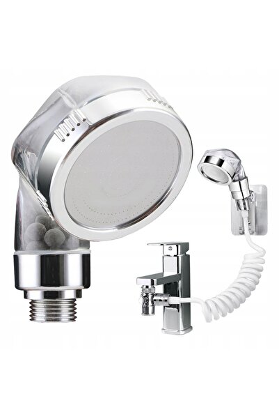 zola Удължител за душ за мивка, със стенен държач, гъвкав маркуч, лесен за мо...