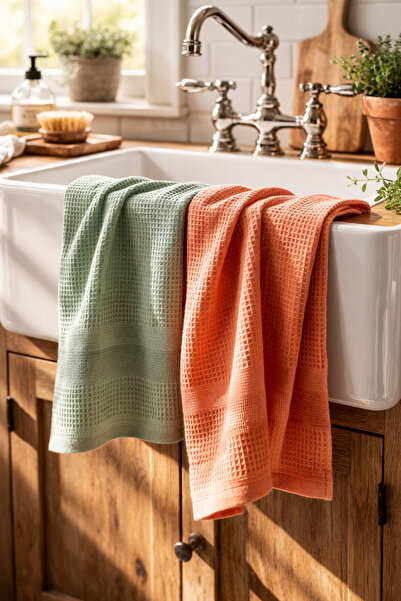 Pilloveland Waffle Cotton Drying Cloth - Kitchen Towel - 40 X 60 cm