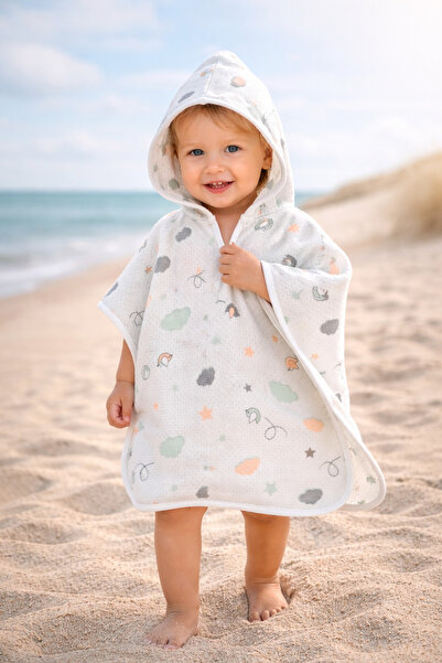 Tomuycuk 100% Cotton Muslin Pareo Towel - Baby & Kids Beach and Bath Towel Ba...