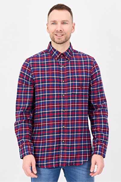 Chaps Men Performance Fit Plaid Long Sleeve Casual Shirt, Multicolor