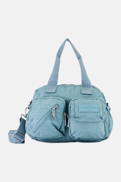 I Love Fashion Women Brand Logo Handbag, Haze Blue