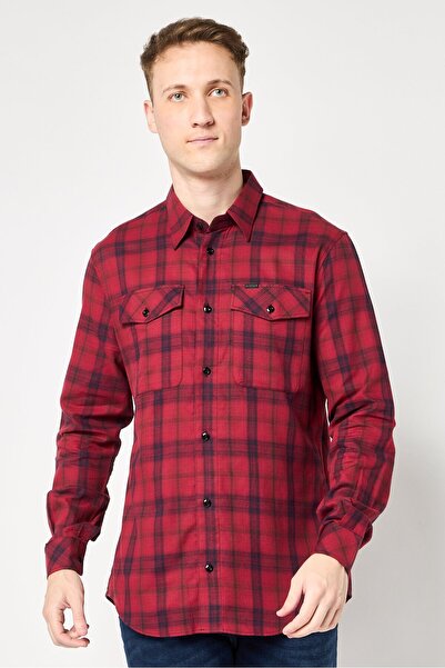 G-STAR RAW Men Slim Fit Plaid Long Sleeves Shirt, Multicolor