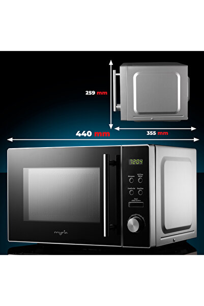 MyRia Cuptor cu microunde MY4054RD, 20 L, 700 W, roșu