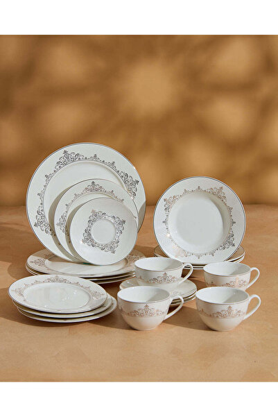 REDTAG Gold Rim Round Dinner Set (20 Piece)