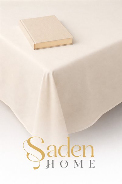 SADEN HOME Cotton Double Cream Bed Sheets Bed Sheet 0X240 cm