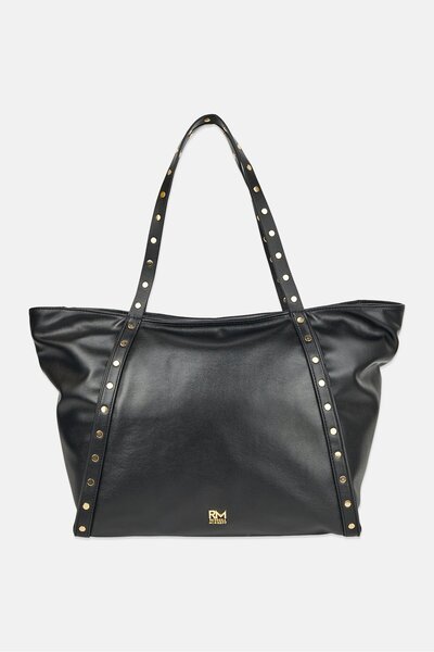 REBECCA MINKOFF Women Hardware Logo Tote Bag, Black