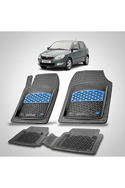TEAMCAR Συμβατά πατάκια δαπέδου Skoda Fabia II Hatchback 2007-2014 | Μπλε