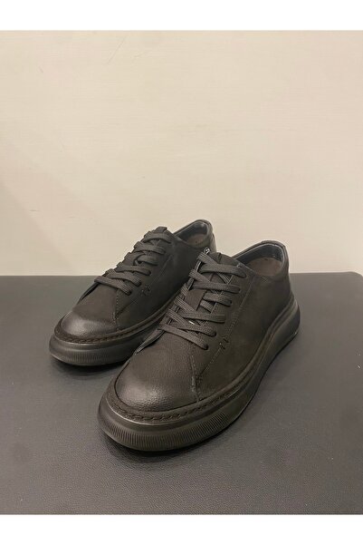 Özay Men's Genuine Leather Nubuck Casual Sneakers