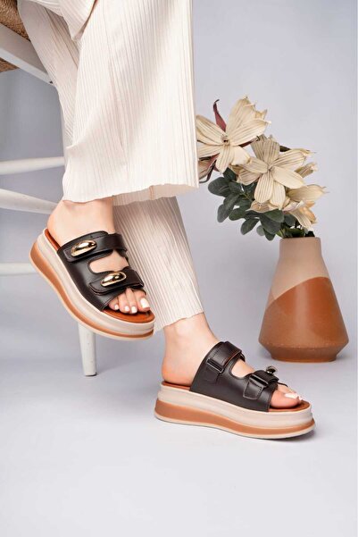 LEYDİ SHOES ΠΑΝΤΟΦΛΕΣ ΜΑΪΑ ΜΕ ΔΥΟ ΛΩΡΙΔΕΣ ΚΑΙ ΑΓΚΡΑΦΑ