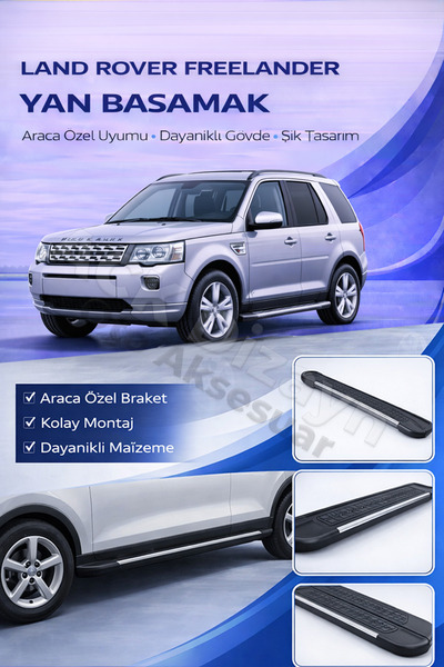 ACK Dizayn LAND ROVER FREELANDER 2006-2014 ARACA ÖZEL YAN BASAMAK ALÜMİNYUM A+