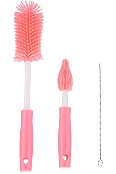 Arabest Silicone Bottle Cleaning Brush,12" Long Handle Water Bottles Cleaner ...