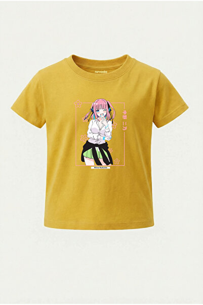 nirvoda تي شيرت للأطفال نينو ناكانو فريدة من نوعها من مجموعة Five مطبوع للأطفال