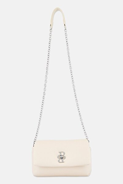BADURA Women Brand Logo Cross Body Bag, Light Beige