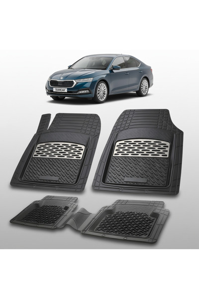 TEAMCAR Covorase Skoda Octavia IV Compatibile Sedan 2019+ |Silver